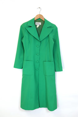1970S Statement Collar Jacket - Green S