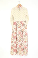 1980S Floral Maxi Dress - Multi S