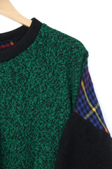 Rework Woollen Patch Sweatshirt
