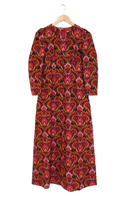 1960S Baroque Print Maxi Dress - Multi S